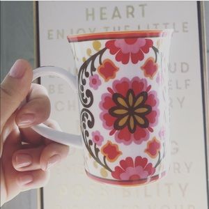 Vera Bradley Red Flower Coffee Mug